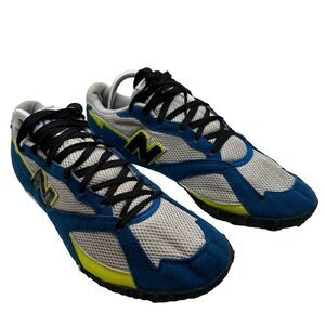 New‎ Balance Sneakers 210 Mens Size 9.5 Gray Blue Yellow Suede Mesh Activewear